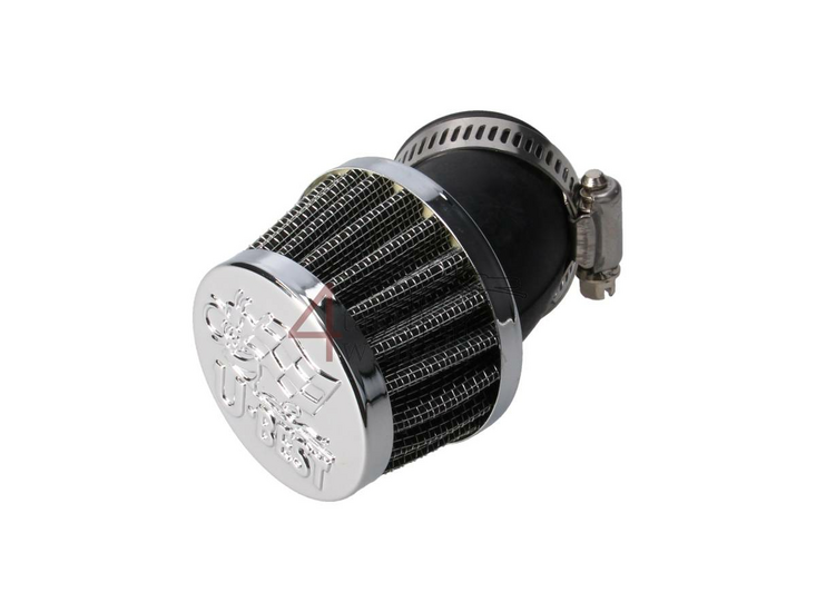 Tuning Luftfilter 35 mm, 45 Grad, Chrom, U-best