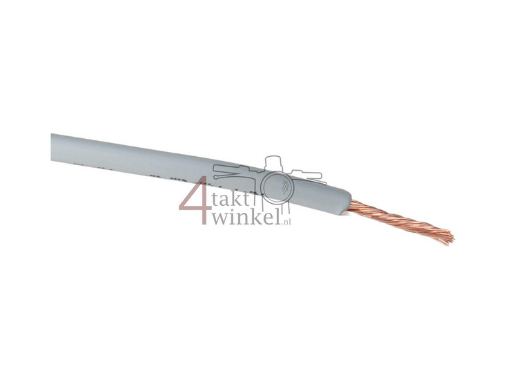 Litze pro Meter 0,75 mm&sup2;, grau