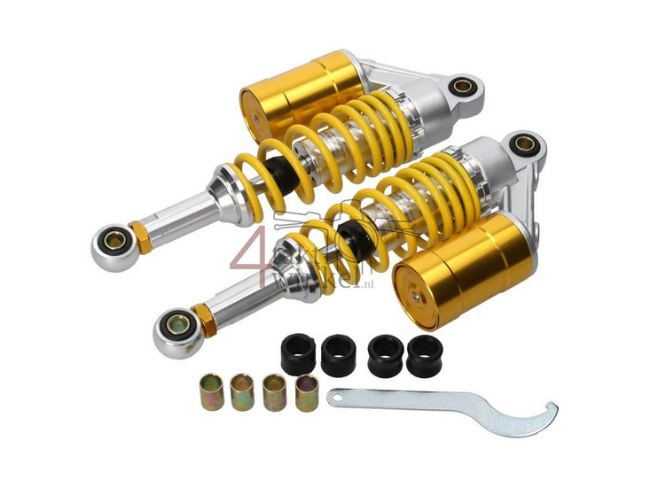 Sto&szlig;d&auml;mpfer paar, 285mm gasged&auml;mpft, mit Topf, Gelb
