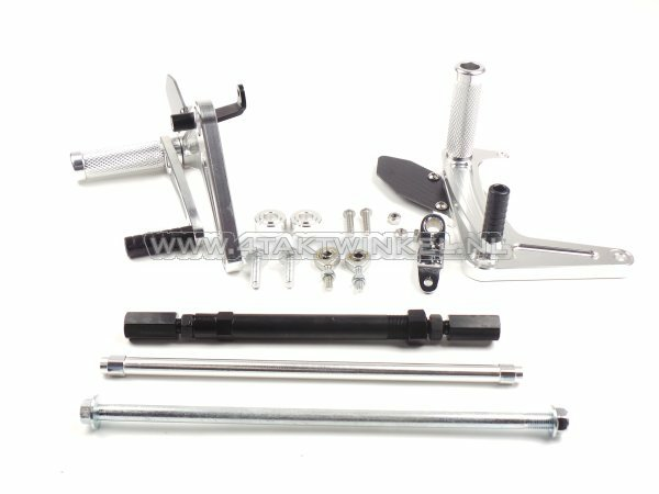 zur&uuml;ckverlegte Fu&szlig;rasten, C50, C70, C90, Streetcub, Kepspeed, Aluminium