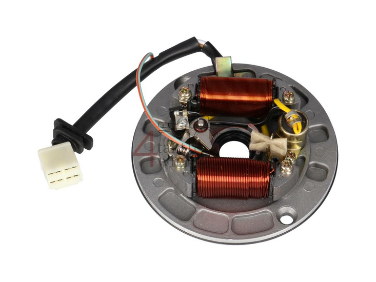 Z&uuml;ndspule und Statorplatte Nippon Denso 6 Volt &amp; Unterbrecher