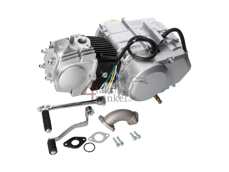 Motor, 107 ccm, halbautomatisch, Lifan, 4-Gang, Silber