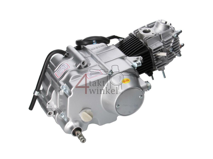 Motor, 50 ccm, manuelle Kupplung, Lifan, 4-Gang, Silber