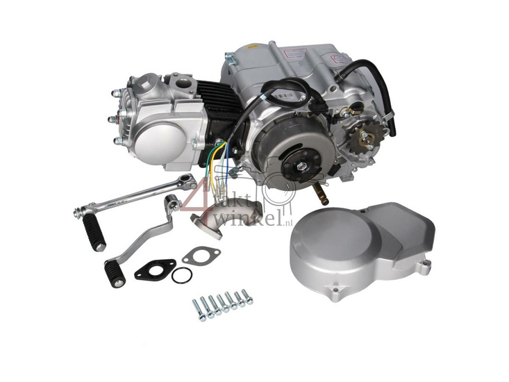 Motor, 50 ccm, halbautomatisch, Lifan, 4-Gang, Silber
