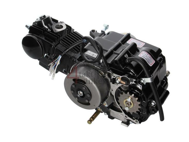 Motor, 50 ccm, manuelle Kupplung, Lifan, 4-Gang, schwarz