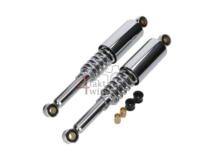 Schokbreker set 330mm bussen: chroom