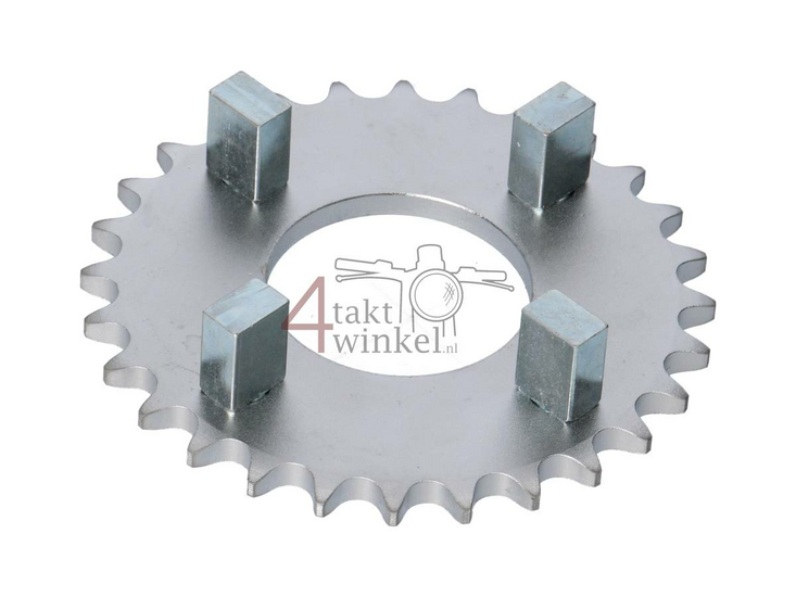 Kettenrad hinten 28, passt auf SS50, CB50, CY50, Dax, Silber