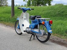 Verkocht! Honda C50 NT Japans, blauw, 6145 km