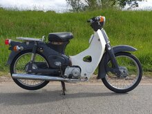 VERKOCHT ! Honda C50 OT Japans, grijs, 2565 km