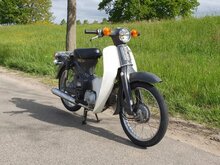 VERKOCHT ! Honda C50 OT Japans, grijs, 2565 km