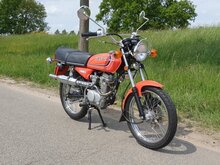 VERKOCHT! Honda CB50J, Oranje, 6250km, met kenteken