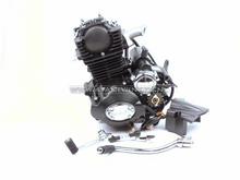 Motor, 50 ccm, manuelle Kupplung, Lifan, (MASH) 4-Gang-Vertikalzylinder, mit Anlasser, schwarz