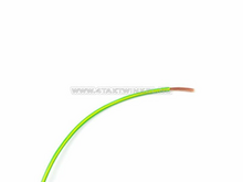 Litze pro Meter 1 mm&sup2;, gr&uuml;n / gelb
