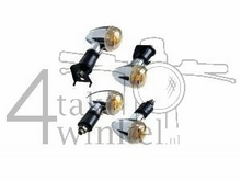 Blinker Set 4 St&uuml;ck, Chrom, Klarglas, Mash 125cc, 250 ccm