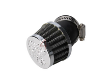 Tuning Luftfilter 35 mm, 45 Grad, Chrom, U-best