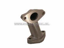 Ansaugkr&uuml;mmer 20mm, 'Schwanenhals', breiter Flansch