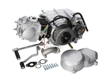 Motor, 50 ccm, manuelle Kupplung, Lifan, 4-Gang, Silber