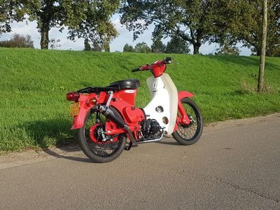 Fully restored! Honda C50 OT Japanese, Red, 3321 km, with papers