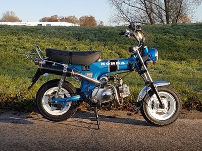 VERKOCHT ! Skyteam, 50cc, Dax, 225km, blauw