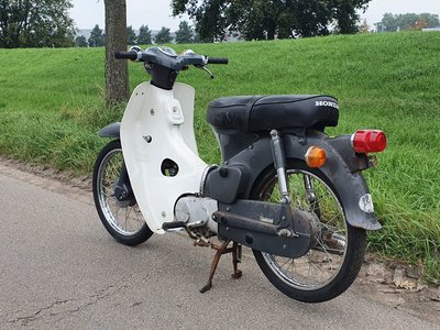 VERKAUFT ! Honda C50 OT Japanese, gray, 5897 km, with papers