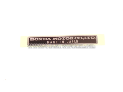 Aufkleber Made in Japan, original Honda
