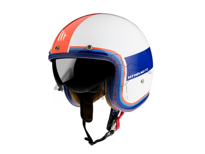 Helm MT, Le Mans Speed, weiß / blau / rot, Größen S bis XL