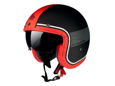 Helm MT, Le Mans Speed, Schwarz / grau / rot, Größen S bis XL