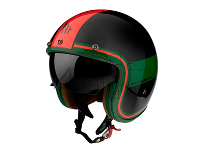Helm MT, Le Mans Speed, schwarz/grün/rot, Größen S bis XL