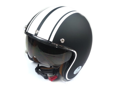 Helm MT, Le Mans Speed, Matt schwarz / weiß, Größen S bis XL