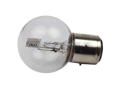 Scheinwerfer Lampe BA21D, Doppelt, 6 Volt, 25-25 Watt, Dax 3-polig