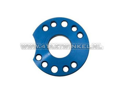 Einstellplatte für Vergaser Aluminium, blau