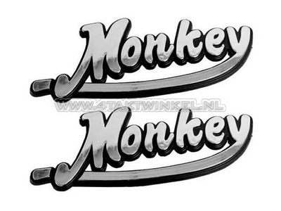 Emblem Monkey, Set, Silber