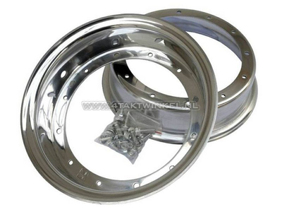 Felge Dax 10 Zoll Aluminium, Standardoptik, 3.50, poliert, Kepspeed