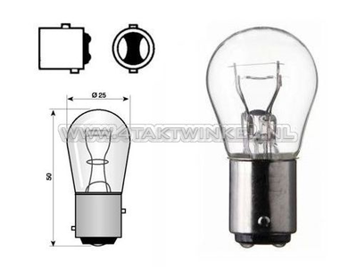 Hecklampe Duplo BAY15D, 6 Volt, 21-5 Watt