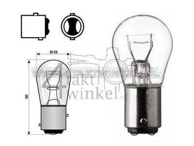 Hecklampe Duplo BAY15D, 12 Volt, 18-5 Watt