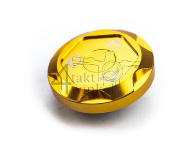 Tankdeckel Monkey, CNC Aluminium, type 2, Gold