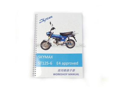 Werkstatthandbuch, Skyteam Dax, 125 ccm, euro4
