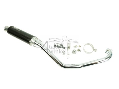 Tuningauspuff, untenliegend, NHRC HC-0116C, Carbon