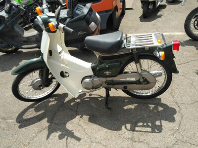 Honda C50, green, 8617km