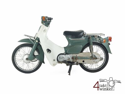 VERKAUFT ! Honda C50 6v, green, 13308km