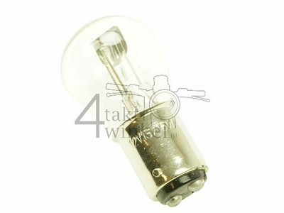 Scheinwerfer Lampe BA20D, Doppelt, 12 Volt, 15-15 Watt, passend für SS50, CD50