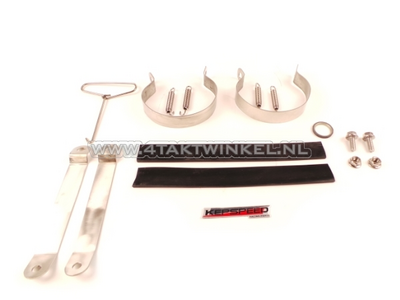 Tuningauspuff, untenliegend, Doppelrohr, Basic, Carbon, Kepspeed