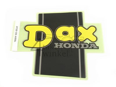 Aufkleber Dax Rahmen gelb, links, original Honda