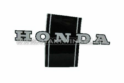 Aufkleber Dax Rahmen, schwarz / weiß, rechts, original Honda