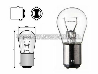Hecklampe Duplo BAY15D, 12 Volt, 21-5 Watt
