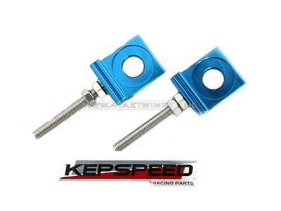 Kettenspanner Paar für C50, SS50, CD50 Kepspeed-Schwinge, Blau