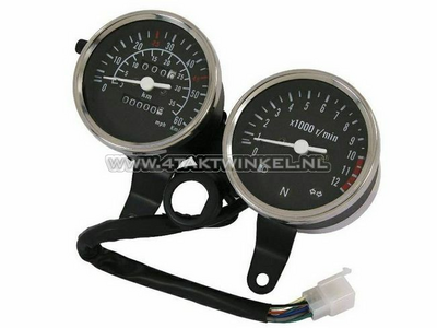 Tachometer Set PBR bis 60 km/h und Drehzahlmesser