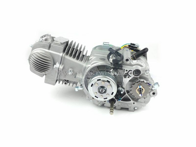 Motor, 140 ccm, manuelle Kupplung, YX, 4-Gang, silber