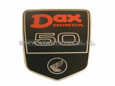 Aufkleber Dax Emblem unter Sitzbank groß, DAX 50, original Honda