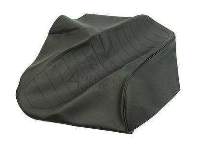 Sitzbankbezug, passend für SS50 K3, schwarz, schwarzer Keder, langes Modell